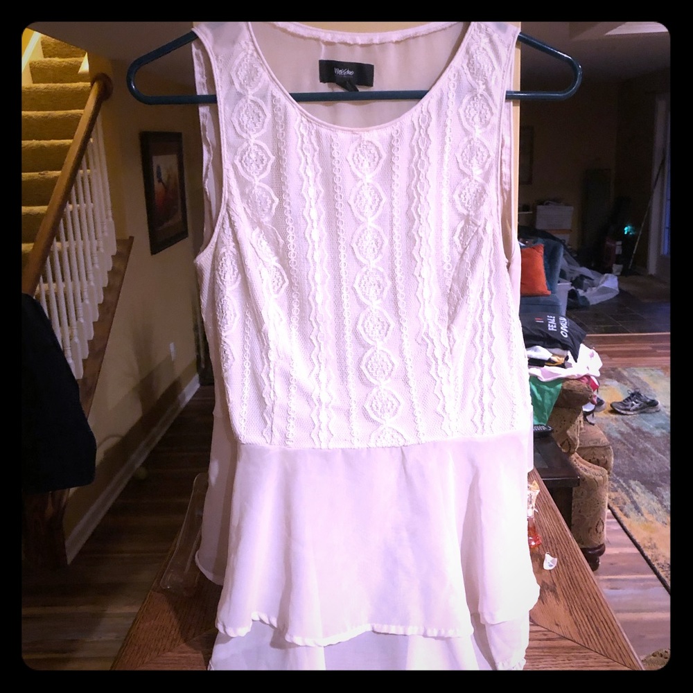Beautiful Sleeveless White Blouse